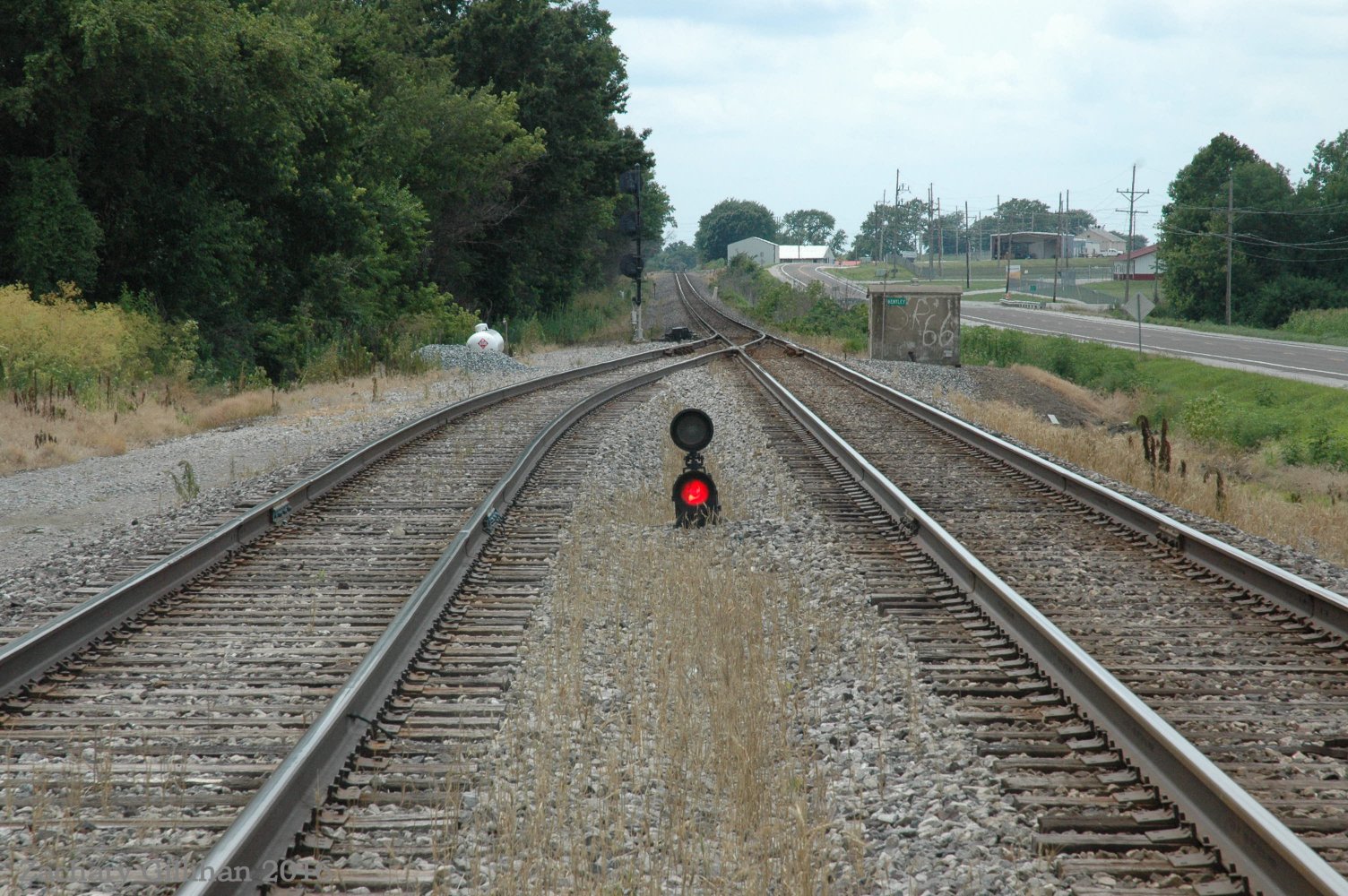 Diverging Advance Approach Lunar over flashing yellow.